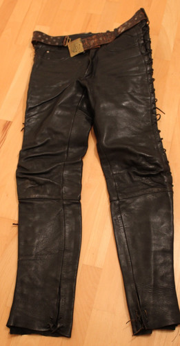 Motorrad schnüre leder jeans - motorrad,